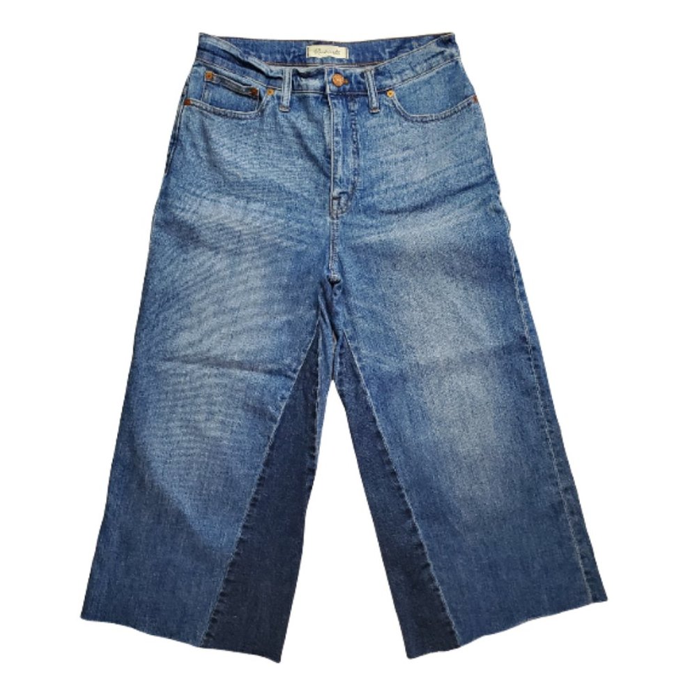 Madewell Wide Leg Crop Denim Jeans